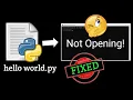 Python File Not Opening How to Fix