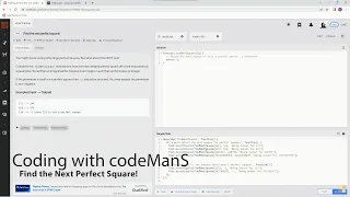Codewars 7 kyu Find the Next Perfect Square Javascript