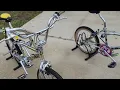 1991 and 1994 Custom built Dyno Slammer BMX bikes
