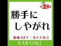 勝手にしやがれ (カラオケ) (原曲歌手:沢田研二］)