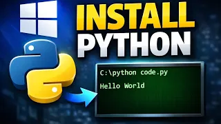 How to Install Python on Windows 11 Run First Program Using Notepad How to run python program