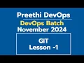Day 2 DEVOPS TRAINING NOVEMBER BATCH 2024 GIT - Day