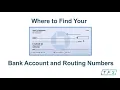 Where to find bank account and routing numbers