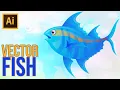 Adobe Illustrator Tutorial How to Draw Fish Vector Part 2