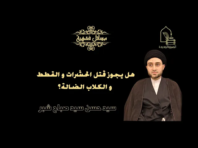 ⁣سيد حسن شبر/ هل يجوز قتل الحشرات و القطط و الكلاب الضالة؟