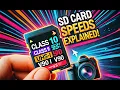 What do READ and WRITE speeds mean on memory cards