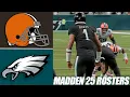Browns vs Eagles l Eagles 2024 Schedule Madden 25 Rosters l PS5 Madden 24 Simulation