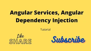 Angular Training 31-08-2022 Angular Services Angular Dependency Injection