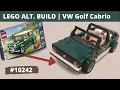 Alternative Build VW Golf MK1 Cabriolet - LEGO set MINI Cooper