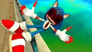sonic exe in gmod extreme fails u0026 ragdolls super sonic exe 