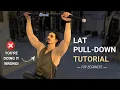 How to do the Lat Pull-Down Step By Step Exercise Tutorial for Beginners