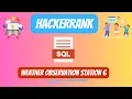 HackerRank SQL Solution Weather Observation Station 6
