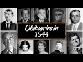 Obituary in 1944 Famous People who died in 1944