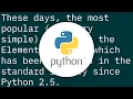 Creating a simple XML file using python