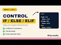 Python Conditional Statements if if-else elif Nested if Unit 2 Lecture 1 B Pharm