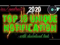 •Top 10 Unique Notification• (ios/android) September 2020.. with download link...