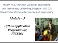 Python Module 5 1st