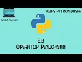 Kelas Online Python Dasar - 5 b