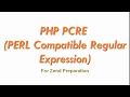 PHP PCRE PERL Compatible Regular Expression