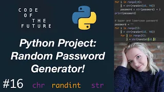 Python Tutorial for Beginners - Random Password Generator PROJECT