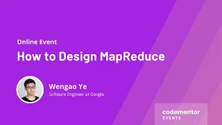 How to Design MapReduce Wengao Ye Software Engineer at Google