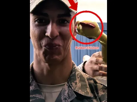 Rubber chicken vs Honor guard 😱🥶