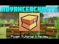 Add BIGGER Chests to Minecraft with AdvancedChests Plugin Tutorial Review