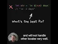 Easy relative time strings in JS