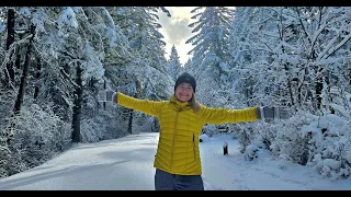 Vancouver Island winter camping and getting snowed in!