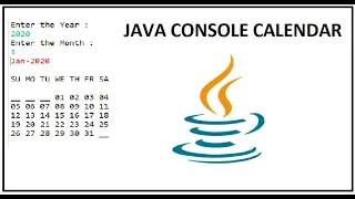 JAVA CALENDAR JAVA CONSOLE CALENDAR