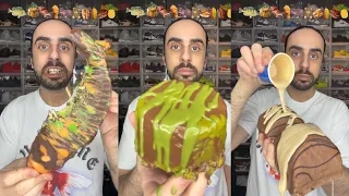 Food ASMR Eating a Dubai Chocolate Fish 😍 🐠 🍫