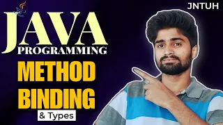 Method binding in Java Types Java programming Jntuh in telugu CodingFataka