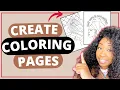 How to Make COLORING PAGES in CANVA Low Content Publishing Fast and Easy