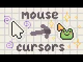 Making pixel art mouse cursors for my computer