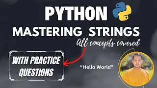Mastering Python Strings With Questions Python Course 2024