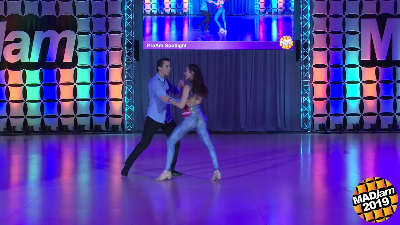 MADjam 2019 Pro Am Spotlight Follower Maylin Morera with Hugo Miguez