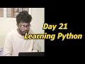 Day 21python learning 2 hr using chatgpt learning python bharathithasan devops hacker rank