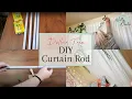 Dollar Tree DIY Curtain Rods Dorm Room DIY Curtain Rods Dollar Tree DIY Dorm Decor