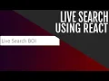 Search Filter Using React Hooks