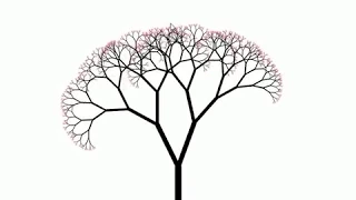 Swaying Fractal Tree in Processing