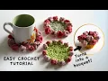 Crochet a Rose Bouquet Coaster with TWO Flower Variations Fast Easy Crochet Tutorial