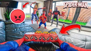Team SPIDER-MAN Bros STOLE LITTLE-SPIDEY’S 10 HAPPY MEALS… Then SPIDER-MOM SCOLDED US! (Funny POV)