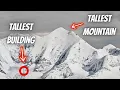 Mount Everest vs Burj Khalifa Size Comparison