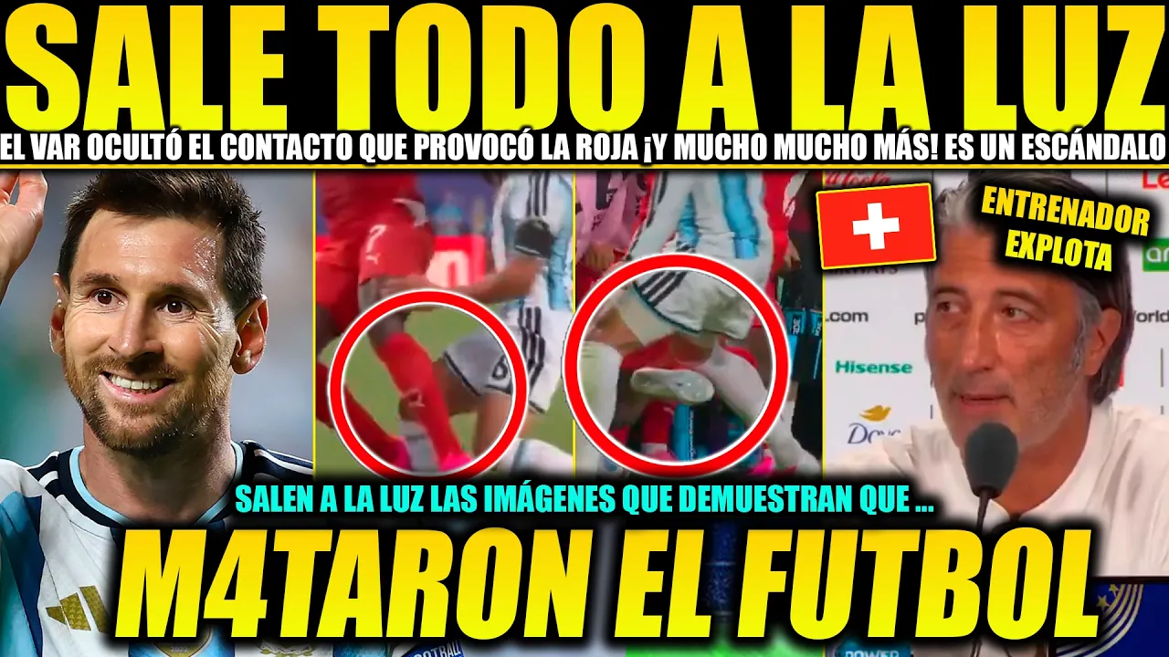 ¡ESCÁNDALO! DESVELAN LA IMAGEN QUE DEMUESTRA EL ROBO DE ARGENTINA ¡EL ENTRENADOR DE SUIZA EXPLOTA!