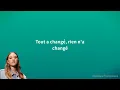 Helena - Tout a changé (Rien n'a changé) [Paroles]