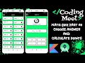 Math Quiz App Android Studio Kotlin Part - 6 Choose Answer and Calculate Points