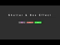 Pure CSS Shutter Box Button Effect