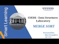 CS8381 - DS Lab Merge Sort Dept of CSE Arunai Engineering College Tiruvannamalai