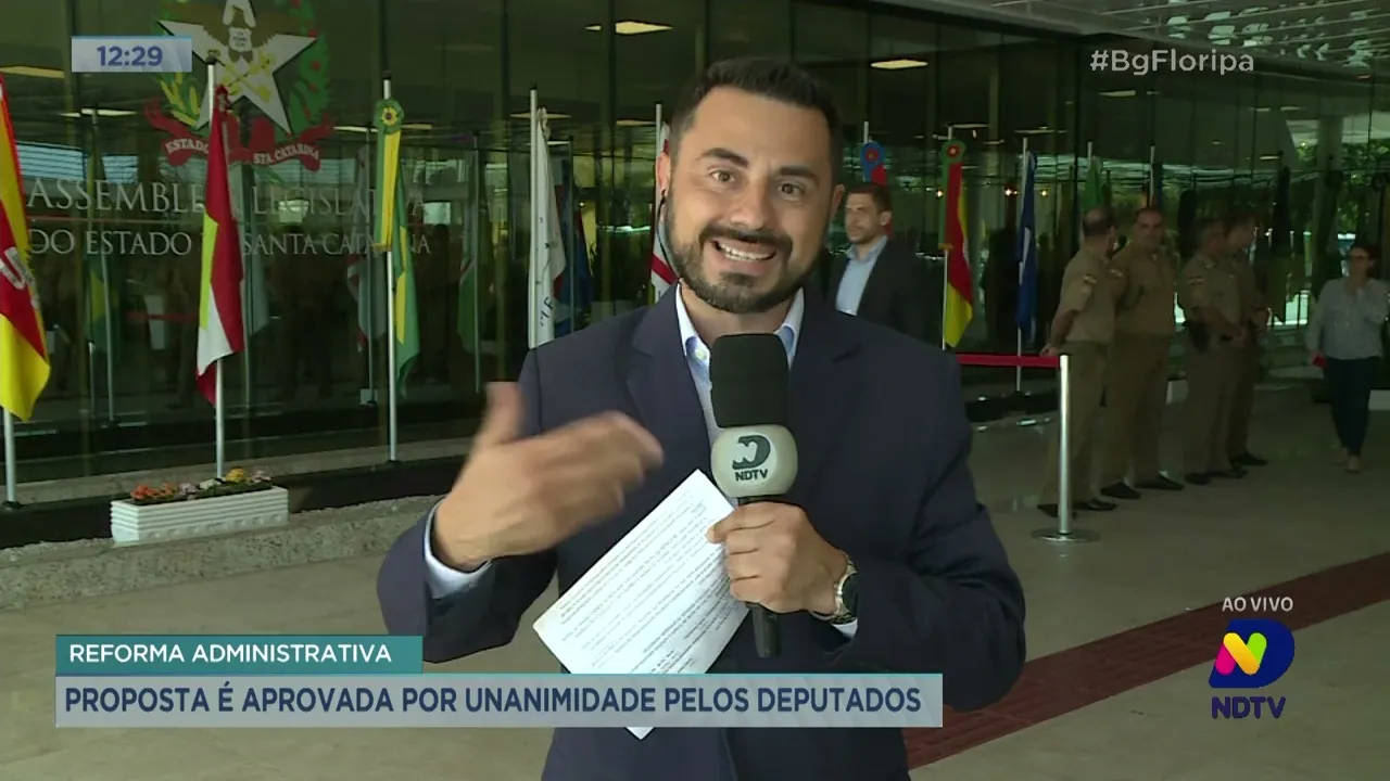 Reforma administrativa é aprovada por unanimidade pelos deputados de Santa Catarina