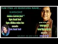 Tum Itna Jo Muskura Rahe Ho - Full Karaoke With Scrolling Lyrics Eng. & हिंदी